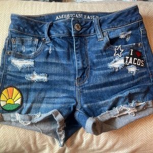 American Eagles Shorts with patches